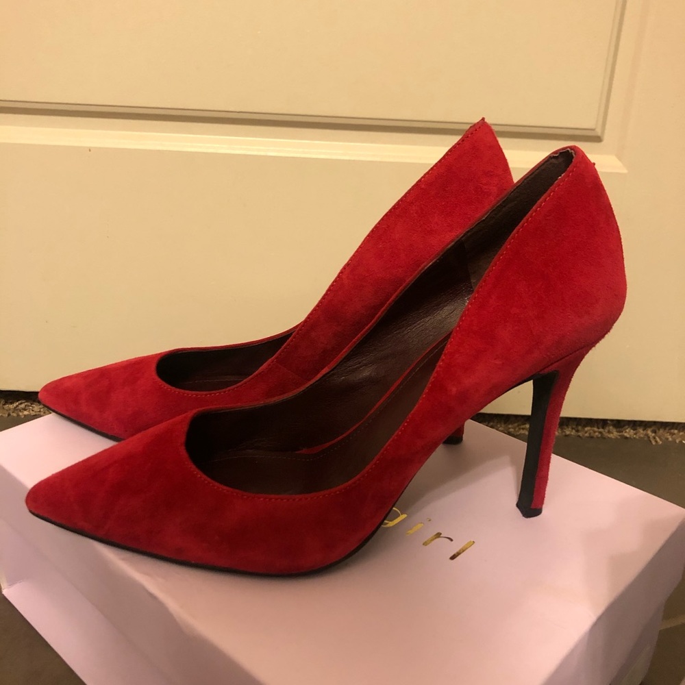 Red BCBG heels